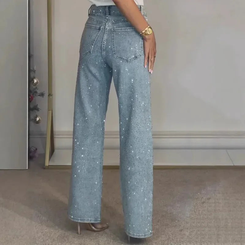 Lina Haus HIgh-Rise Wide Leg Jeans